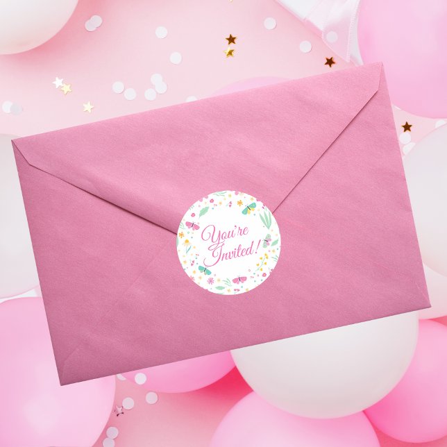 Adesivo Selos de Envelope de Convite Elegante para Ocasiõe (Criador carregado)