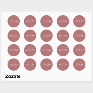 Adesivo Selos de Envelope de Data de Casamento Salve a Dat