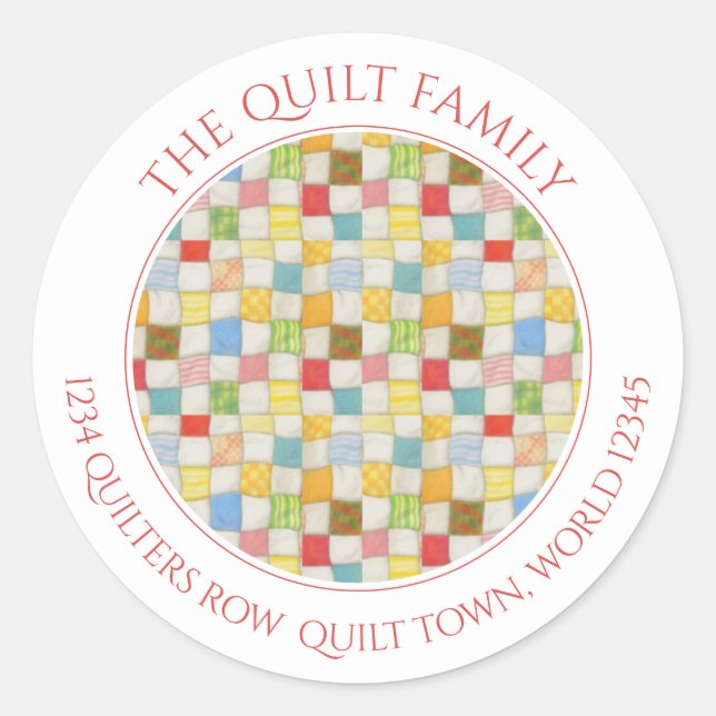 Adesivo Selos de Envelope de Endereço Redondos Completos e (Frente)