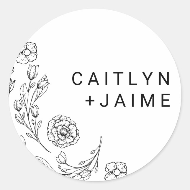 Adesivo Selos De Envelope De Envelope De Elegância De DaTE (Frente)