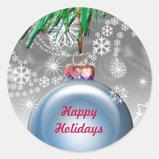 Adesivo Selos de Envelope de Feriado Personalizado (Frente)