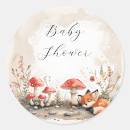 Adesivo Selos De Envelope De Raposa Dormindo