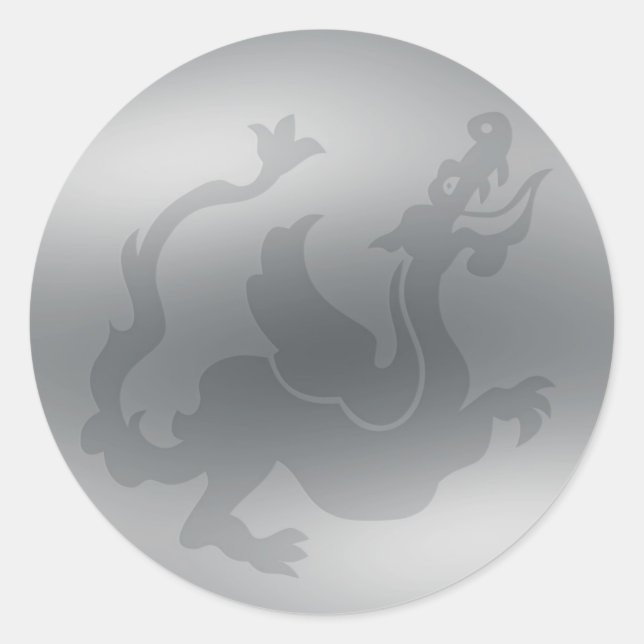 Adesivo selos de envelope do dragão (Frente)