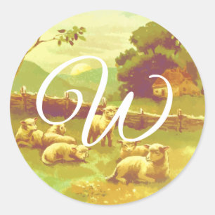 Adesivo Selos de Envelope Monogramas, Fazenda Bonito de Ov