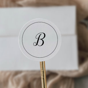 Adesivo Selos de Envelope Monogramas minimalistas