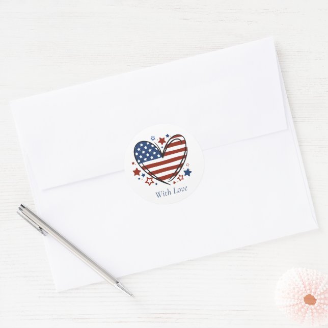 Adesivo Selos de Envelope Patriótico de Cartas de Bootcamp (Envelope)