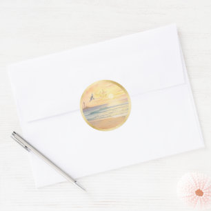 Adesivo Selos de Envelope Redondos de Simpatia Footprints