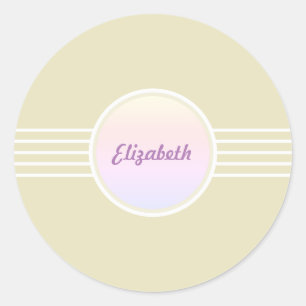 Adesivo Selos de Envelope Retro Glam Dourado e Opala
