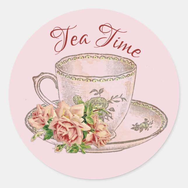 Adesivo Selos de Envelope Tea Time, Sticker (Frente)