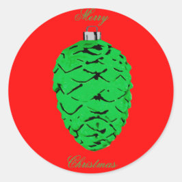 Adesivo Selos de Envelope Vermelho Acorn Verde