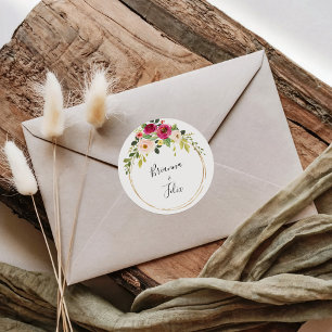 Adesivo Selos de Envelopes Geométricos de Casamento Verde