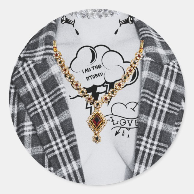 Adesivo Selos de Halloween Gótico Bad and Boojee (Frente)