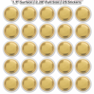 Adesivo Selos de Ouro 3D com Relevo Estrela x25