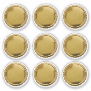Adesivo Selos de Ouro 3D com Relevo Estrela x9