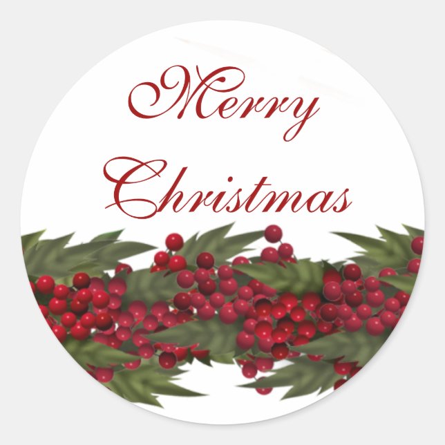 Adesivo Selos de saudação de Natal PERSONALIZAR (Frente)