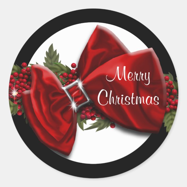 Adesivo Selos de saudação de Natal PERSONALIZAR (Frente)