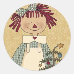 Adesivo Selos do envelope do Natal: Alegrias simples Annie