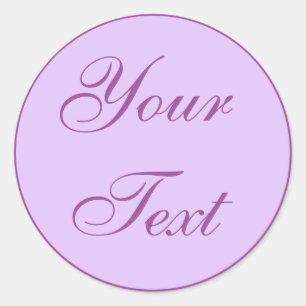 Adesivo Selos do envelope do roxo & da lavanda com texto