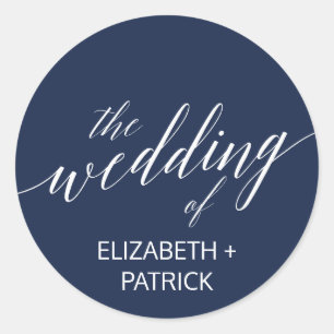 Adesivo Selos elegantes do envelope do casamento da