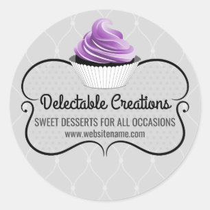Adesivo Selos para Cupcake Elegante