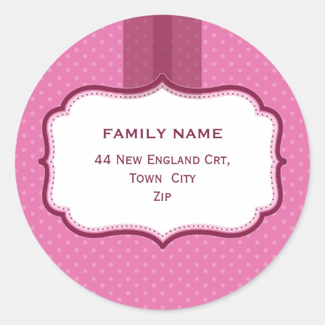 Adesivo SELOS PERSONALIZADOS DE ENDEREÇO: luster 2 (Frente)