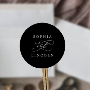 Adesivo Selos românticos do envelope do casamento do pret