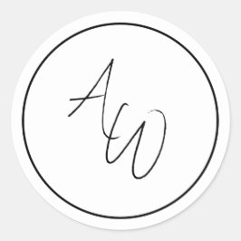 Adesivo Selos Simples De Envelope Monograma