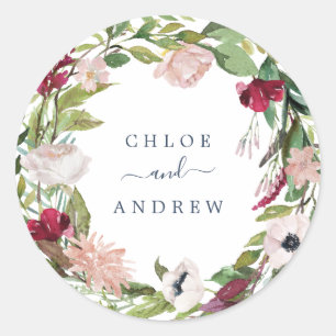 Adesivo Selos tropicais do envelope do casamento da