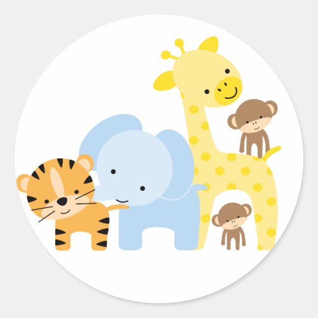 Adesivo Selva de Animais Envelope Selvagens (Frente)