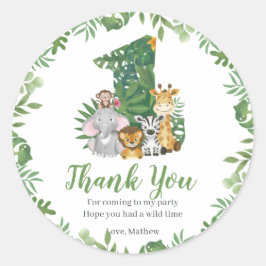 Adesivo Selva primeiro aniversario Selvagem Safari
