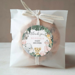 Adesivo Selvagem Safari Animal Chá de fraldas Vinheta