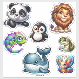 Adesivo Selvagem Whimsical - Sistema Sticker 3D Animal Kin