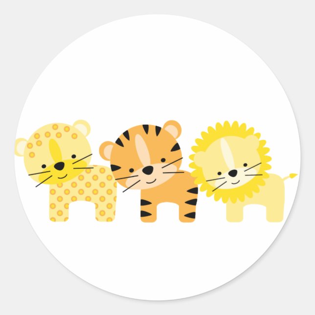 Adesivo Selvas de Envelope de Gato Selvagem (Frente)