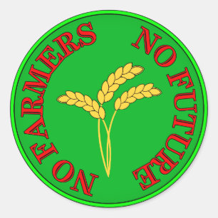 Adesivo Sem agricultores, sem comidas, sem futuro. Protest