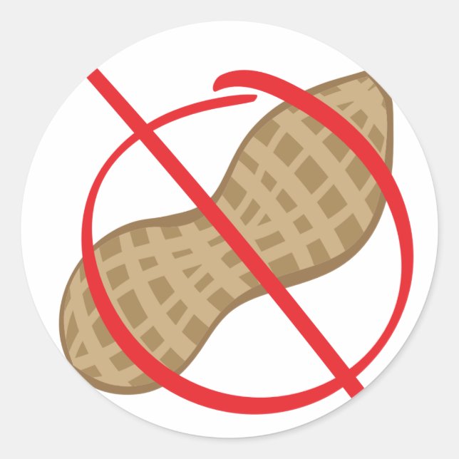 Adesivo Sem amendoim (Frente)