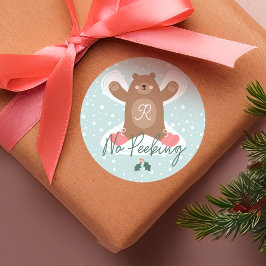 Adesivo Sem Anjo De Neve Do Urso Da Madeira Em Pequim