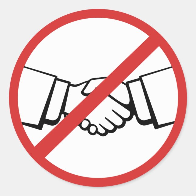 Adesivo Sem aperto de mão (Frente)