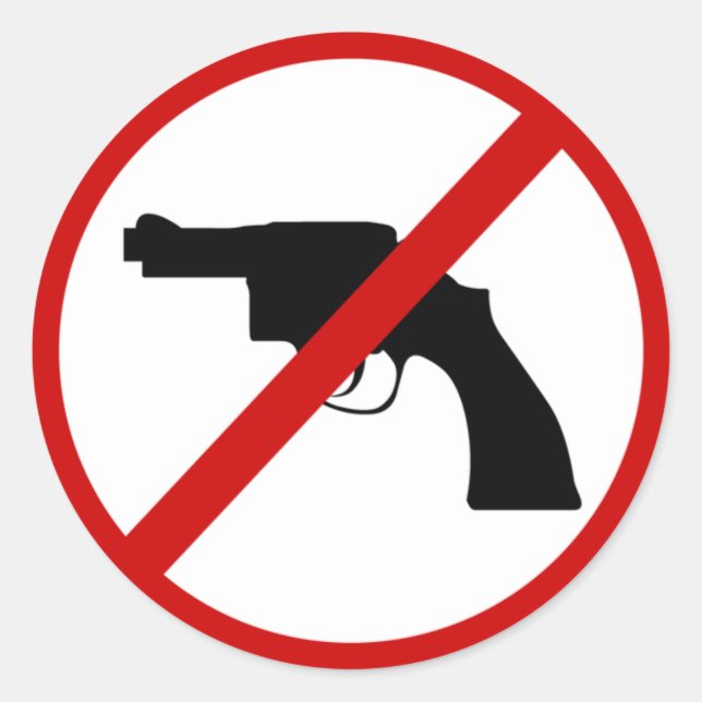 Adesivo Sem armas (Frente)