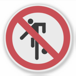 Adesivo SEM Ball Games ⚠ Tailandês Park Sinal ⚠