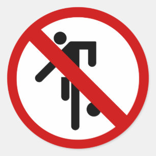 Adesivo SEM Ball Games ⚠ Tailandês Park Sinal ⚠