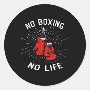 Adesivo Sem Boxing Sem Vida Boxando Luvas Artes Marciais