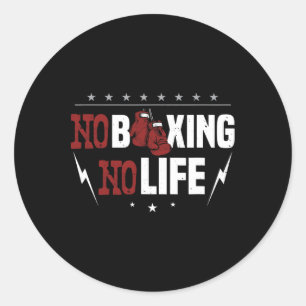 Adesivo Sem Boxing Sem Vida Para Um Boxer