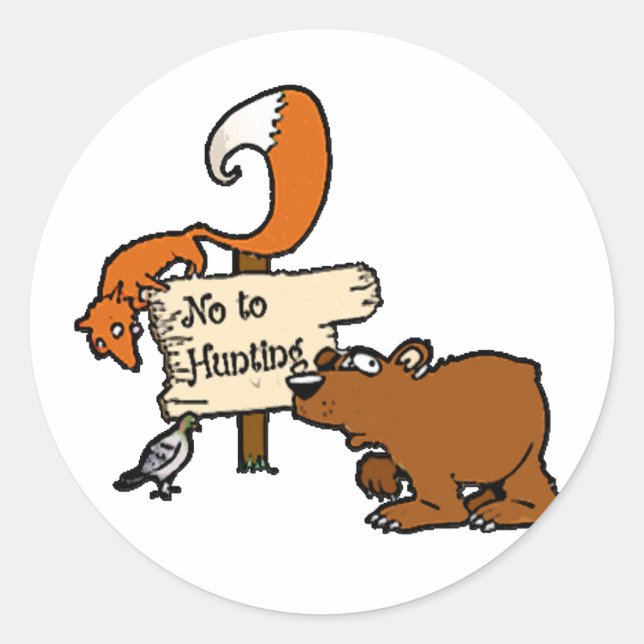 Adesivo Sem Caçadores (Frente)