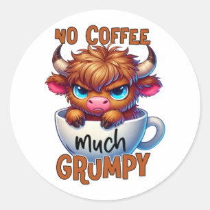 Adesivo Sem Café Muito Mal Humorado 
