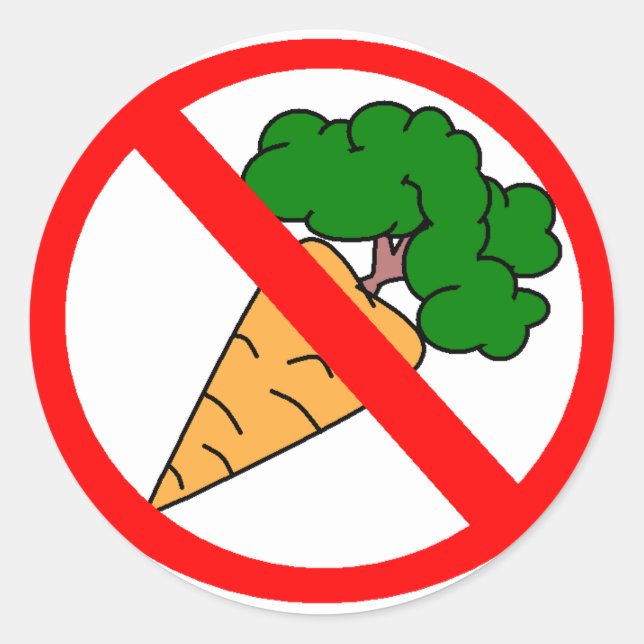 Adesivo Sem Carrots! (Frente)