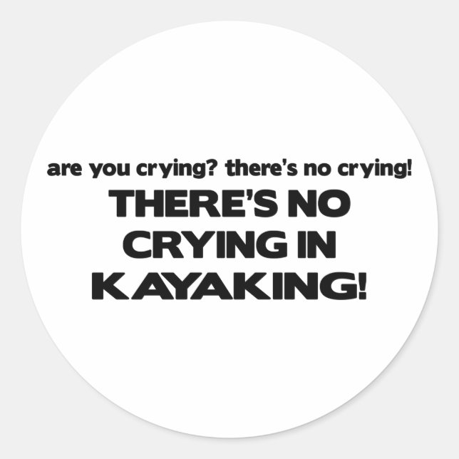 Adesivo Sem Choro - Kayaking (Frente)
