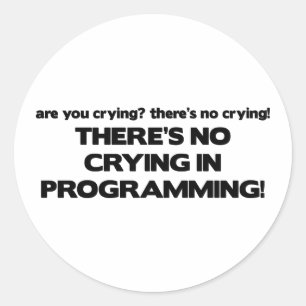 Adesivo Sem choro na programação