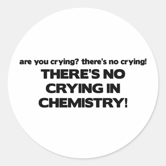 Adesivo Sem Choro na Química (Frente)