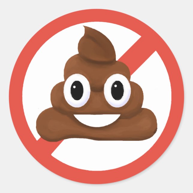 Adesivo Sem cocô (Frente)