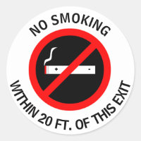 SEM FUMAR DENTRO DA PORTA